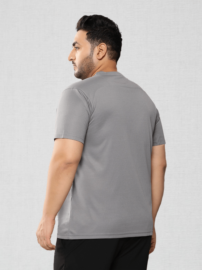 Printed Grey Sport gym T-shirt