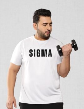 SIGMA Printed Sport Gym T-shirt For Men (3XL-7XL)