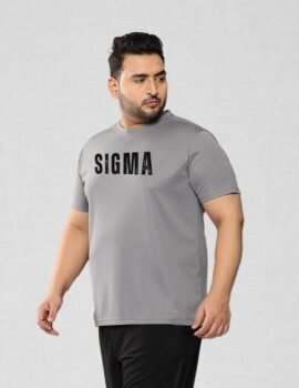 SIGMA Printed Sport Gym T-shirt For Men (3XL-7XL)