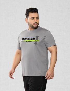 STRONGER Printed Gym T-shirt For Men (3XL-7XL)