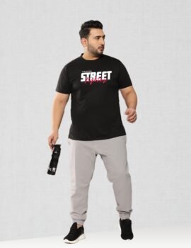 STREET FIGHTER Printed Sport Gym T-shirt For Men (3XL-7XL)