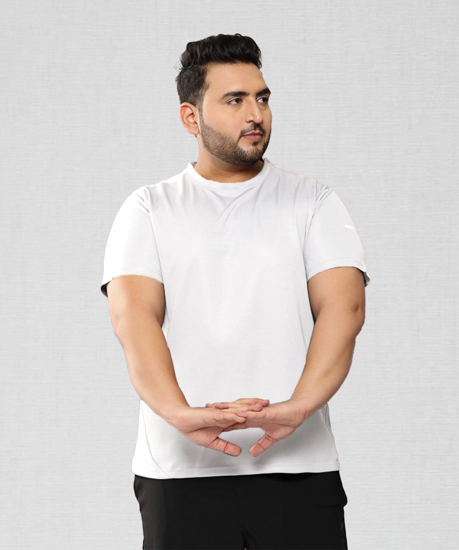 Plain White Sport gym T-shirt