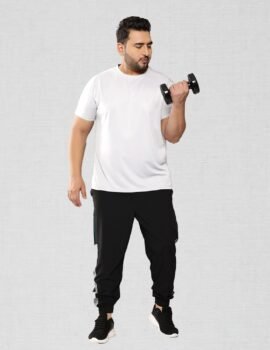 Plain White Sport Gym T-shirt For Men (3XL-7XL)