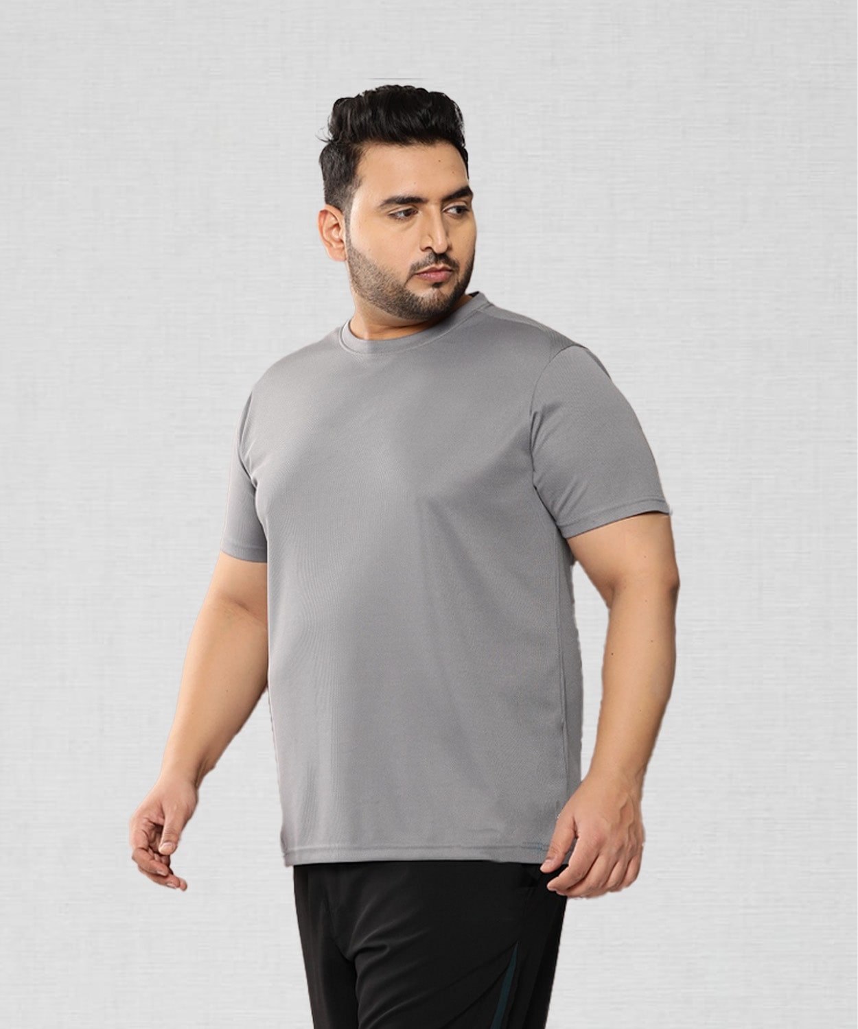 Plain Grey Sport gym T-shirt