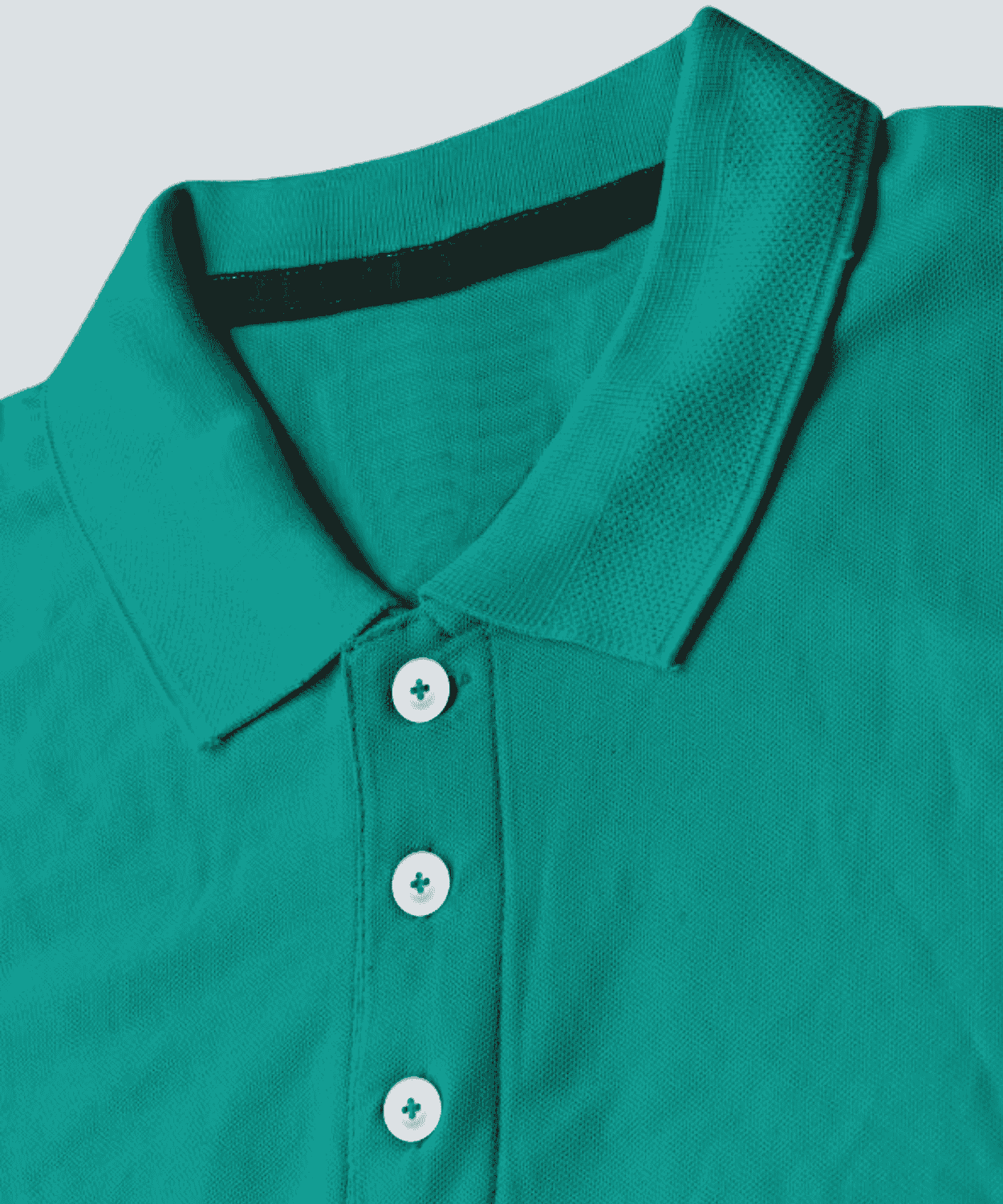 Solid Men Polo Neck Light Green T-Shirt