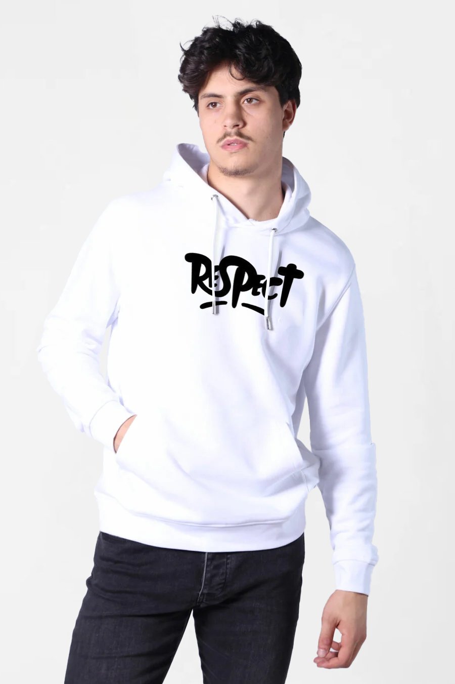 Printed stylish Respect Hoodie for Men