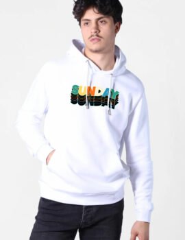 Printed Stylish Sunday Hoodie for Men