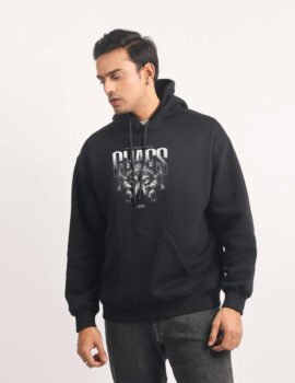 Printed Stylish Wolf Hoodie for Men