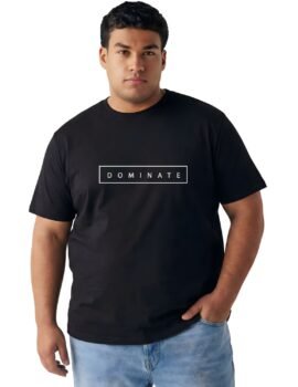 Dominate Men’s Cotton Blend Graphic T-Shirt – Soft Comfort Casual Tee