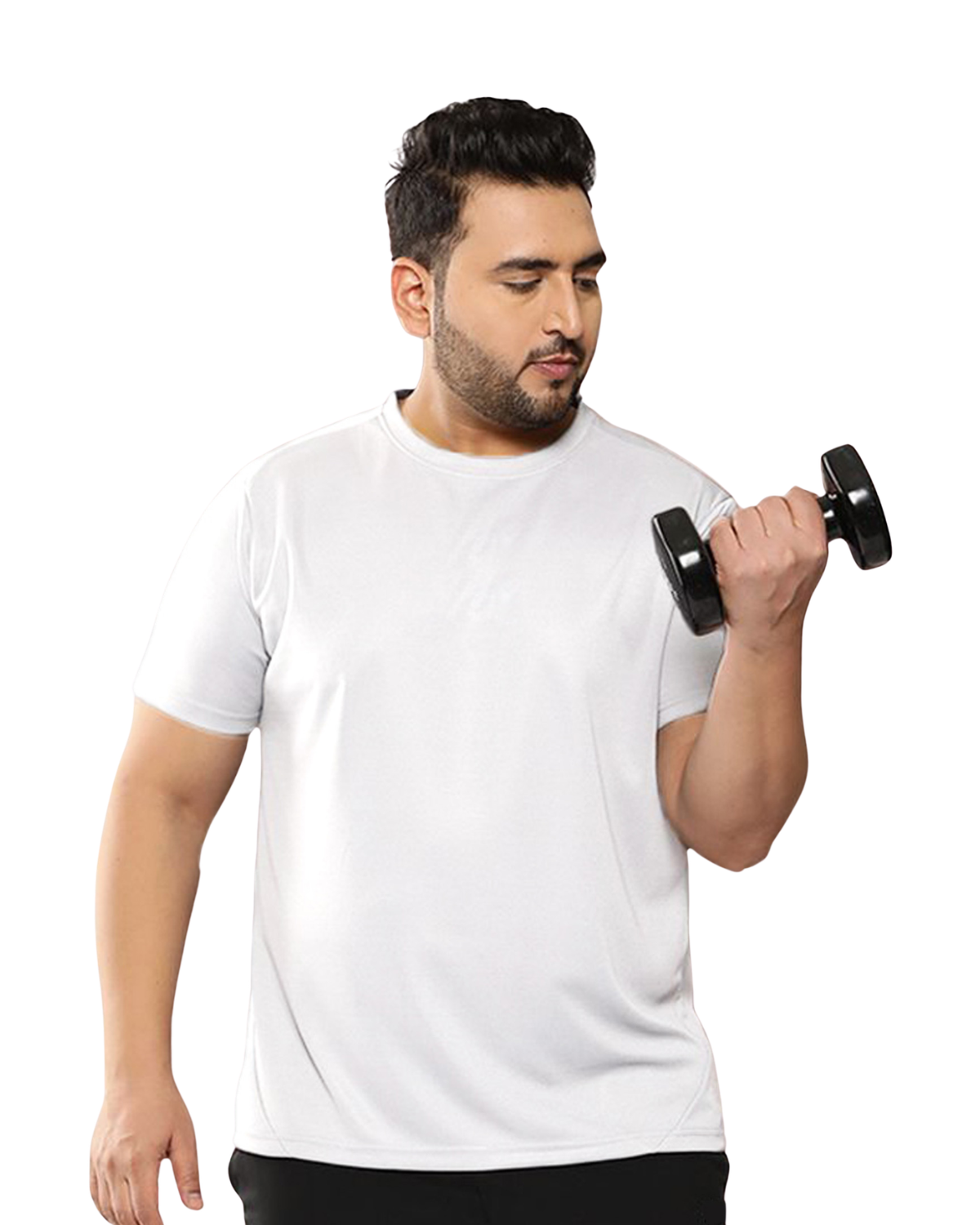 White sport plain tshirt kixo plus 4