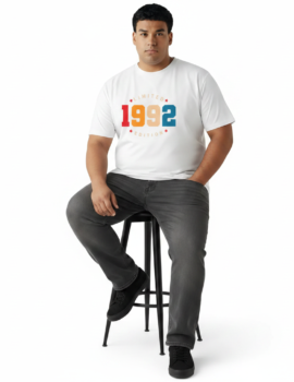 Men’s Plus‑Size “1992 Limited Edition” Printed T‑Shirt