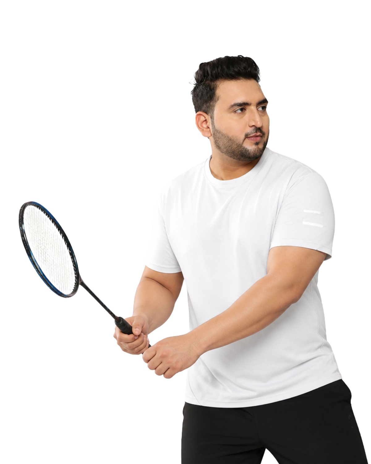White sport plain tshirt kixo plus 2