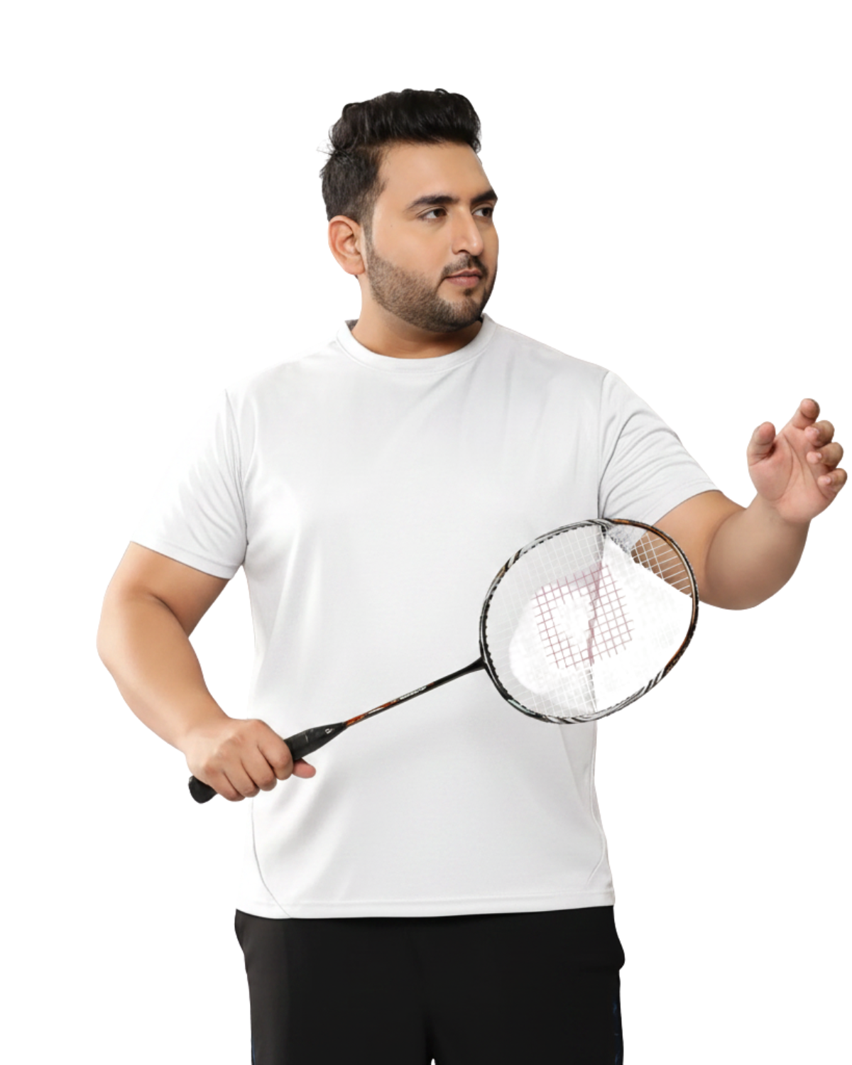 White sport plain tshirt kixo plus 3