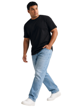 Classic Plain Cotton T‑Shirt for Men (Plus Sizes 2XL–7XL)