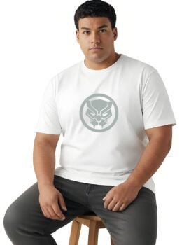 Trendy Panther Printed T-Shirt | Premium Quality Cotton | Plus Size