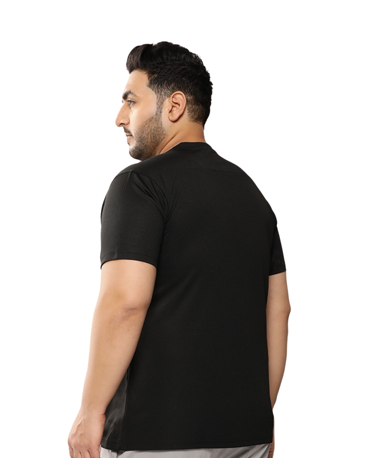 Black sport plain tshirt kixo plus 5