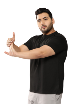Men’s Premium Polyester Oversized T-Shirt | Solid Casual Sportswear | Plus Size 2XL–7XL
