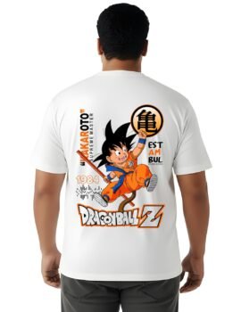 Dragon Ball Z Kids‑Goku Graphic Tee — Plus Size 2XL–7XL