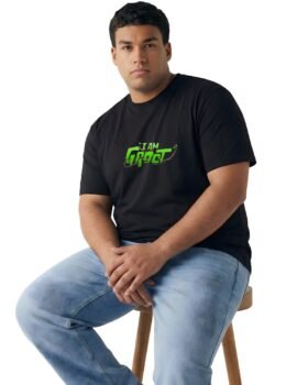 Iam Groot Printed Plus Size Men’s T-Shirt 2XL–7XL