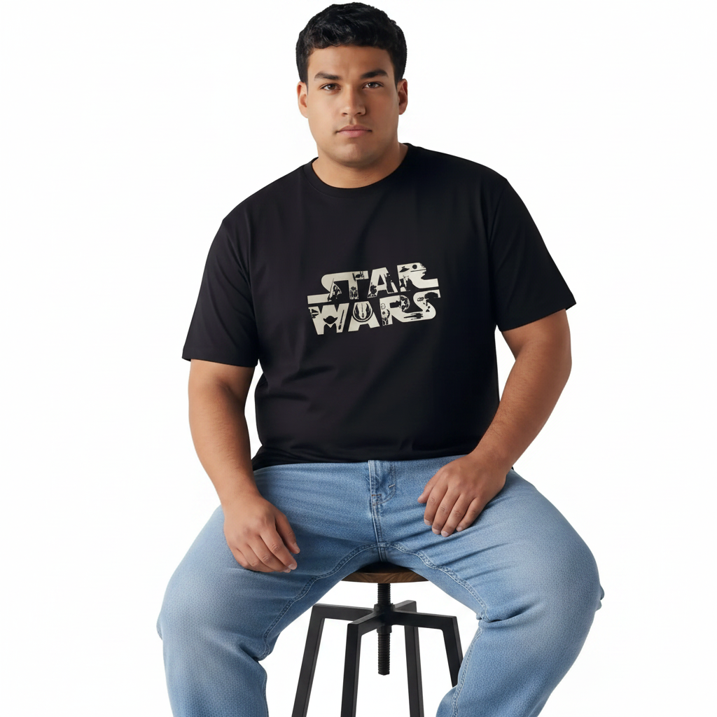 Star war design printed balck 6