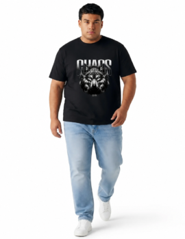 Everyday Printed Wolf Tee (Plus Size) —  2XL–7XL