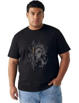 Flame Samurai Graphic Tee — Men’s Classic Fit 2XL-7XL